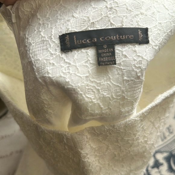 Lucca Couture White Lace Shorts - Picture 4 of 4